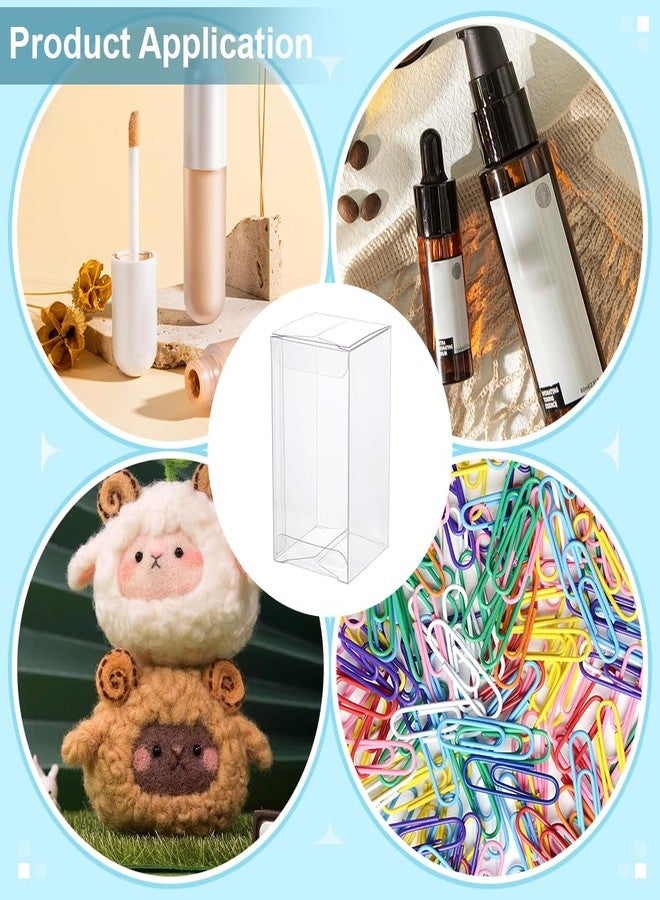 بينيكريت علب هدايا زفاف شفافة من بينيكريت، 40 قطعة، علب هدايا مستطيلة شفافة من مادة PVC مقاس 4×2×2 بوصة للحلوى والشوكولاتة، تغليف هدايا حفلات الزفاف - Image 5